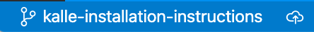 Screenshot detail of what the lower left corner in VS Code looks like before we have committed any changes