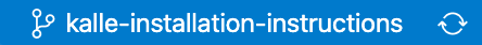 Screenshot detail of what the lower left corner in VS Code looks like if we have already committed changes before